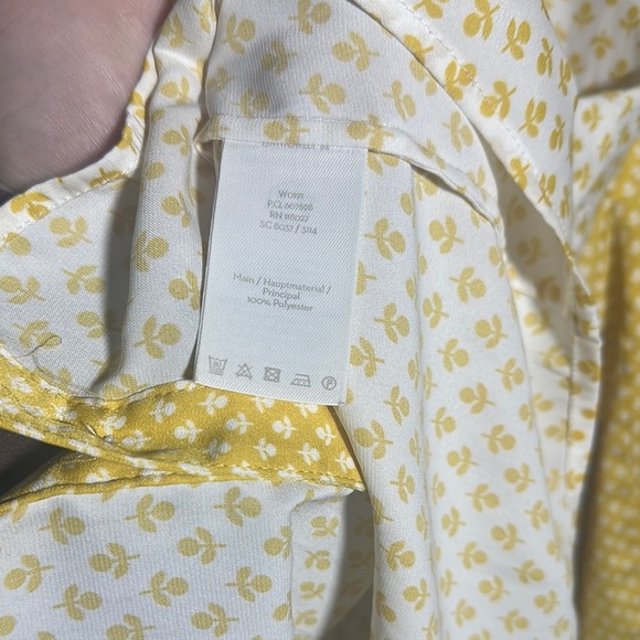 Boden Yellow White Printed Top |‎ 6 - Picture 5 of 5